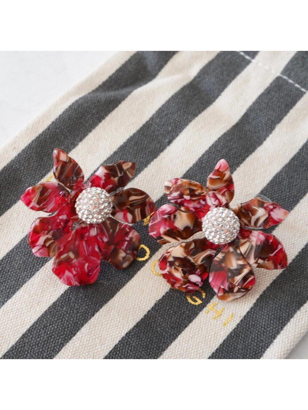 Lele Sadoughi Wallflower Button Earrings